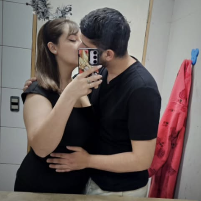 Pareja abrazada